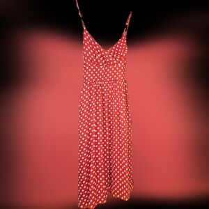 Red and White Polka Dot Dress